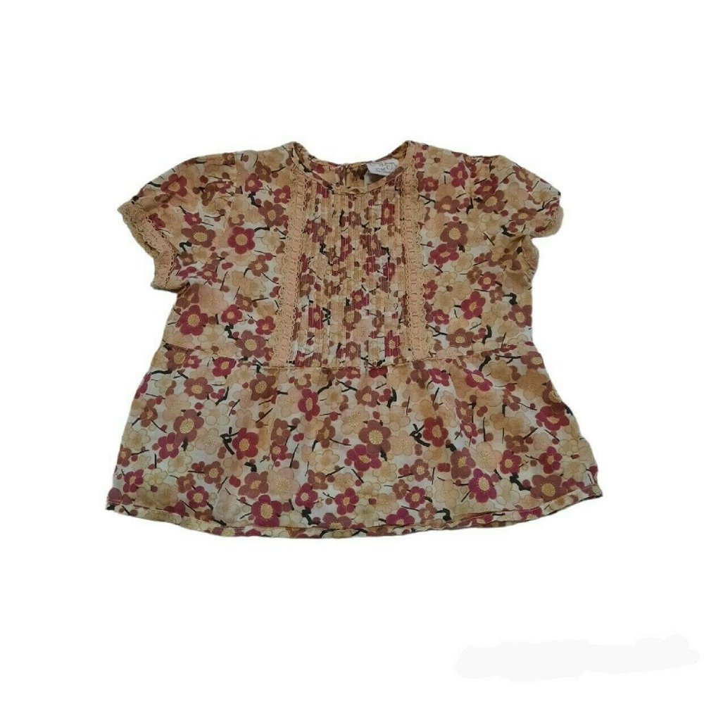Collette Dinnigan Australian Floral Top 12-18 Months